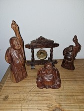 Buddha Holzfiguren Set