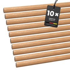 10x Viertelstab Massivholz