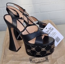 Gucci plateau sandalen schwarz - sandalen,