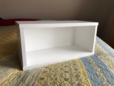 Wandregal Paidi, Holz, weiß,  40 cm breit