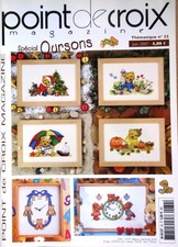 Stickheft   Point de Croix Juni 2007    Frankreich  Teddys Spcial Oursons