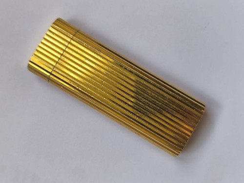 Cartier feuerzeug vergoldet - cartier,
