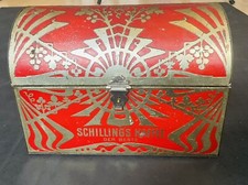 Antike Jugendstil Kaffedose von Schilling, Schatulle, Brotkasten, Dose