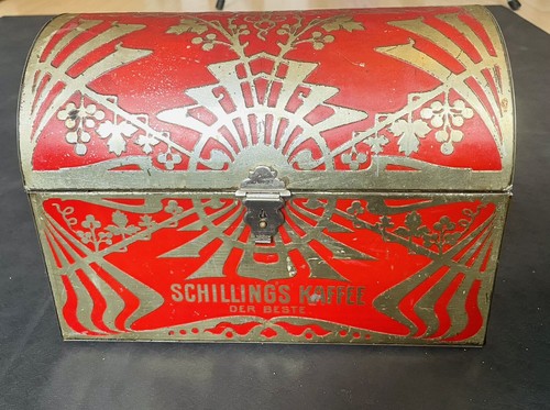 Antike jugendstil kaffedose - antike,