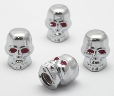 Ventilkappe totenkopf skull - 4x,