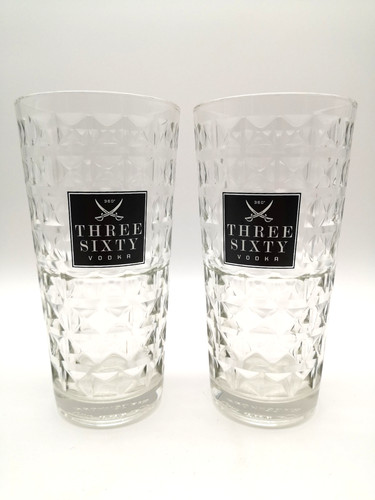 Three sixty vodka - three, gläser
