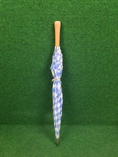 MARKENLOS Regenschirm / Golfschirm (Blau/Weiß, 155 cm, 3,5 mm)