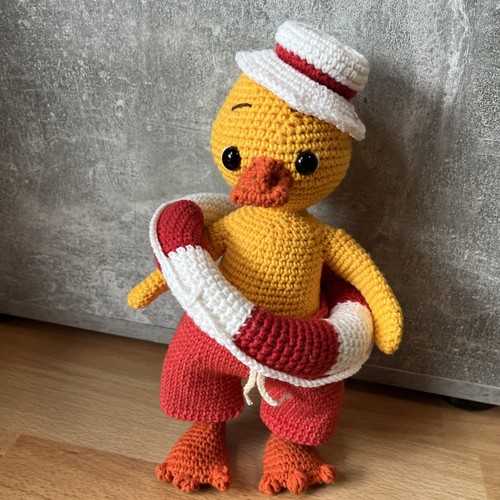 Amigurumi ente gehäkelt 24cm - ente,