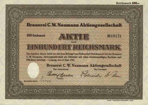 Brauerei naumann 1941 - brauerei, c.w.