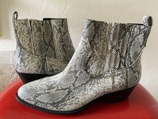 Damen Stiefeletten 38 Schlangenmuster