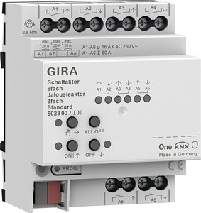 Gira 502300 schaltaktor - 502300, 6fach