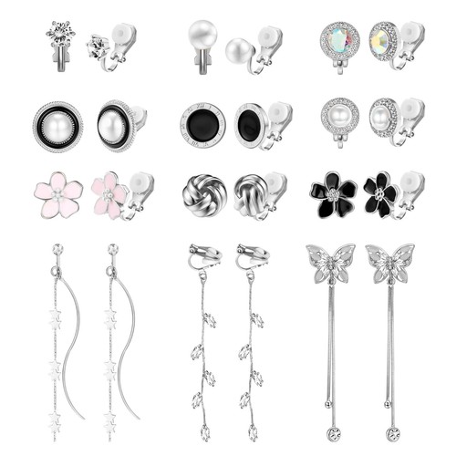 Paar ohrclips damen herz - 12,