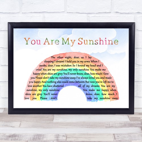 You are sunshine aquarell - you,