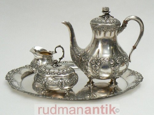 Teeservice silber 800 - teeservice,