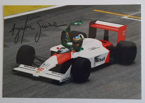 Ayrton senna autogrammfoto - ayrton,