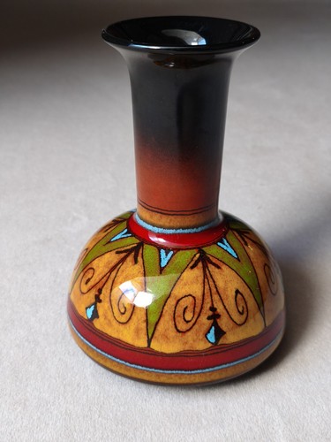 Vintage keramikvase bunt - vintage,