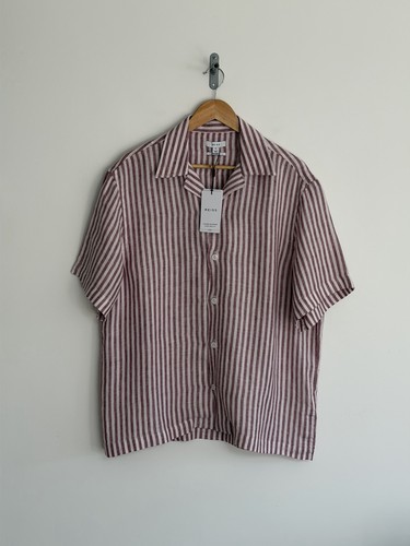 Reiss leinenhemd kurzarm rot - kurzarm,