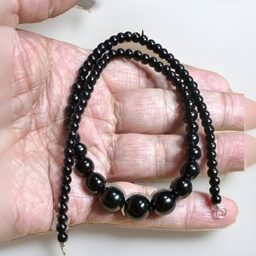 Onyx kette steine - 44, cm,