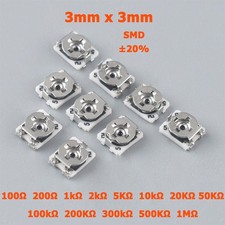 3x3 SMD Einstellbare Potentiometer Widerstände ±20% 100Ω 200Ω 1K 5K 10K -1MΩ/Ohm