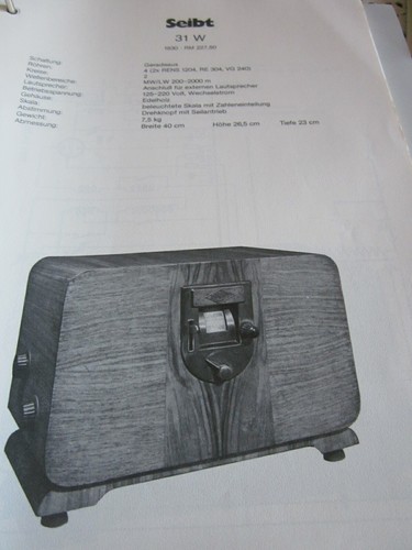Schaltplan radio seibt 31w - n,