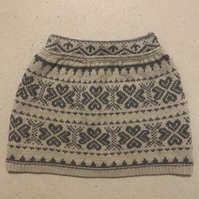 Strawberry faire Kids Strickrock mit Wolle Norweger 110 116 122 128 Bund Dehnbar