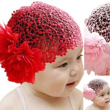 Baby Haarband Spitze Spitzenhaarband Mädchen Haarschmuck Fotoshooting rot rosa