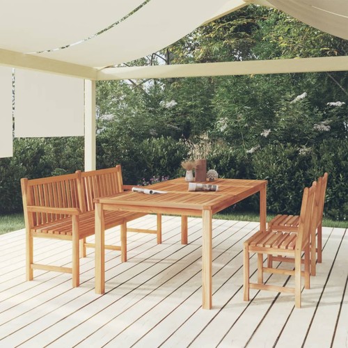 Teak massiv gartenmöbel set - teak,
