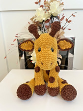 Häkel Plüsch Jerry die Giraffe - Stofftier Amigurumi Spielzeug - Flutterby Chunky Garn