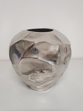 Blumenvase  Vase   Alu Nickel