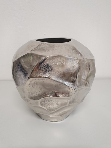 Blumenvase vase alu nickel - ,
