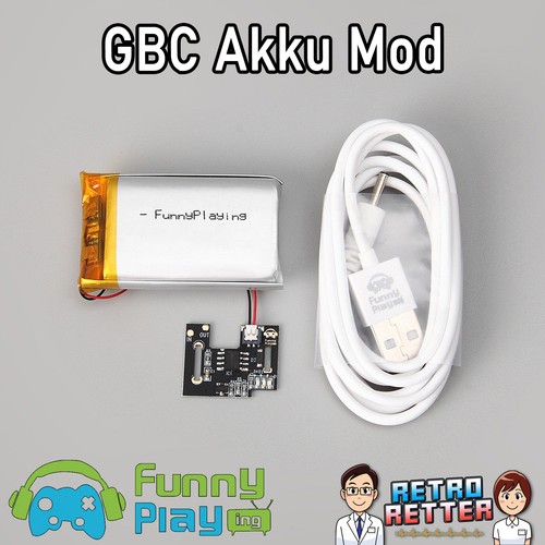 Funnyplaying gbc akku mod - gbc, mit