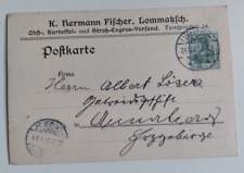 LOMMATZSCH Werbekarte Stroh-Engros-Versand Hermann Fischer,1907              735