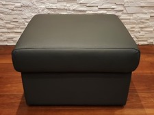 Grau echt leder - echt, hocker
