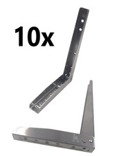 10x paar Edelstahl 20cm