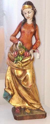 Holzfigur geschnitzt heilige - holzfigur, geschnitzt,