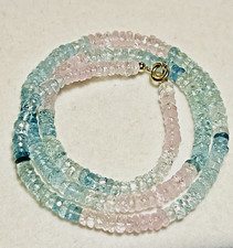 Collier aquamarin morganit - aquamarin,