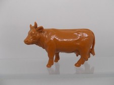 Bullyland Bully Figur = Kuh braun Cow vache   = Farm World Muster Rohling 80er