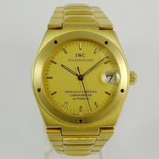 IWC SCHAFFHAUSEN INGENIEUR AUTOMATIC 18ct Gold Herren-Chronometer m.IWC Goldband