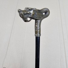 Alter Bronze Drache Gehstock