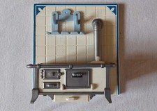 Playmobil Küche 1 Wand mit Omas Herd sehrguter Zustand ohne OVP Rarität günstig