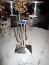 Gunther Lambert Art Déco versilberter Kerzenständer Höhe 31,5 cm