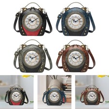 Damen Umhängetasche, Klassische PU-Leder-Uhr-Geldbörse Für