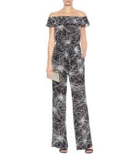 Diane von Furstenberg - Jumpsuit Overall Print Jersey NEW Size M Y2K Wedding