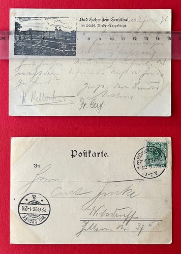 Hohenstein ernstthal 1896 - ak,