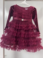 Dunkelrotes festkleid Kinder