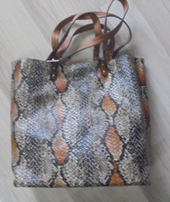 Handtasche Shopper Schlangenprint 35X35X16cm.