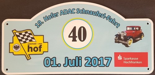 Rallyeschild hofer adac - rallyeschild,