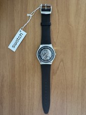 SWATCH BLACK SKELETON Stahl Neu