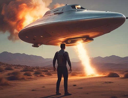 Elon musk with ufo - musk,