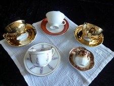 5x Porzellan Sammeltasse mit